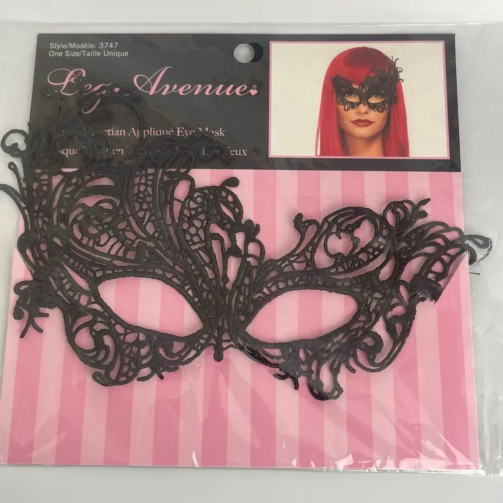 Black Lace Sexy Eye Mask Party Masquerade Mask Costume Party For Women, 1pc Mask - Picture 2 of 8
